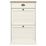 Shoe Cabinet VIGO 60x35x96 cm White Solid Wood Pine 353170