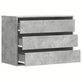 Corner Chest of Drawers Concrete Grey 80x41x58 cm Engineered Wood 852855