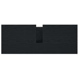Bathroom Basin Cabinet with Drawers Black Oak 90x34.5x60 cm 861877