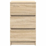 Bedside Cabinet with 3 Drawers Sonoma Oak 39x35x65 cm 861341
