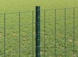 Welded Wire Fence 10 x 0.8 m PVC-Coated Steel Green 3336041