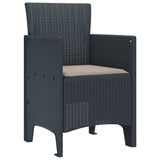 Garden Chair 4 pcs Anthracite 53 x 49 x 85 cm Polypropylene 847469