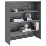 Top for Highboard HAMAR Dark Grey 90x30x100cm Solid Wood Pine 340434