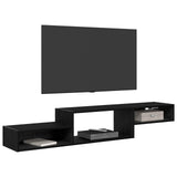 Wall-mounted TV Cabinet Wall-Mounted Black Oak 150 x 28 x 26 cm 8005990
