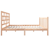 Bed Frame without Mattress Solid Wood Pine Small Double 3101318