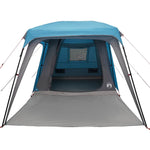 Camping Tent with Porch Dome 5-Person Blue Waterproof 4009582