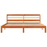 Bed Frame without Mattress Wax Brown 180x200 cm Super King Solid Wood Pine 3306809