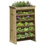 ZNTS Herb Planter 6-Tier 69x40x101.5 cm Impregnated Wood Pine 855052