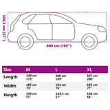 Car Cover for SUV with Buckle Straps Full Silver L 4008931