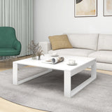 ZNTS Coffee Table White 100x100x35 cm Engineered Wood 808630