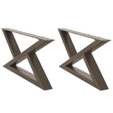 Coffee Table Legs 2 pcs Natural Steel 70x cm Steel 4012695