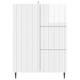 Sideboard High Gloss White 66 x 34.5 x 91.5 cm Engineered Wood 894399