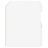 Bedside Cabinets with LED Lights 2 pcs White 50x40x45 cm 836764