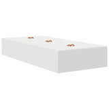Storage Bed Frame White 80 x 200 cm Engineered Wood 3335333