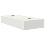 Storage Bed Frame White 236.5 x 90 x 31.5 cm Engineered wood 3335605