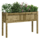 Garden Planters 2 pcs with Legs Impregnated Wood Pine 837573