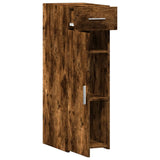 Sideboard Smoked Oak 30x42.5x93 cm Engineered Wood 846275