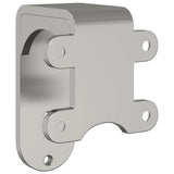 Barn Door Bypass Brackets 4 pcs for Round Rails Stainless Steel 4009761