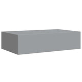 Wall-mounted Drawer Shelves 2 pcs Grey 40x23.5x10cm MDF 330246