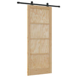 Sliding Door Manual ORKDAL Natural and black 86 x 211 cm 3333456