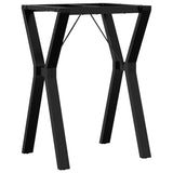 ZNTS Dining Table Legs Y-Frame 50x40x73 cm Cast Iron 357928