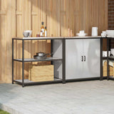 Kitchen Storage Set HATTEM 2 pcs Silver Stainless Steel 3392656