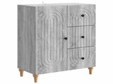 Sideboard Grey Sonoma 66 x 34.5 x 90 cm Engineered Wood 894171