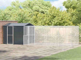 Bird Cage Anthracite 621 x 208 x 247 cm Galvanised Steel 3325157