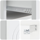 Wall-Mounted Bedside Cabinet 2 pcs White 33 x 34.5 x 20 cm 898086
