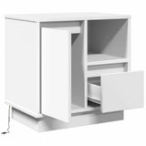 Bedside Cabinet White 50 x 34.5 x 50 cm Engineered wood 869578