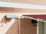 Manual Retractable Awning with LED Burgundy 450x300 cm 3214976