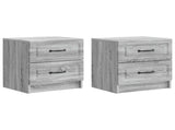 Bedside Cabinet 2 pcs Grey Sonoma 43 x 34.5 x 44.5 cm 895688
