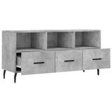 TV Cabinet Concrete Grey 102x36x50 cm Engineered Wood 829056