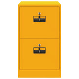 File Cabinet Mustard Yellow 44 x 50 x 74.5 cm Cold-Rolled Steel 891595