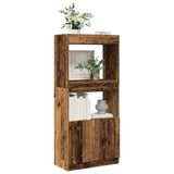 Highboard Old Wood 63x33x140 cm Engineered Wood 855113
