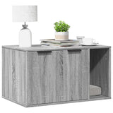 Cat Litter Box Enclosure Grey Sonoma 80x50x45 cm Engineered Wood 857738