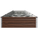 Raised Garden Bed Black 480 x 80 x 24 cm cold-rolled steel 8006517