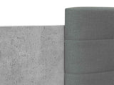Bed Frame with LED Concrete Grey 80 x 200 cm Engineered Wood 3429666