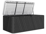 380L Waterproof Outdoor Storage Box, with Lockable Lid - Black T3398P314141