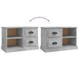 TV Cabinet Concrete Grey 73x35.5x47.5 cm Engineered Wood 816172