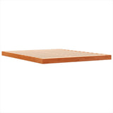 Bed Frame without Mattress Wax Brown 150x200 cm King Size Solid Wood Pine 847149