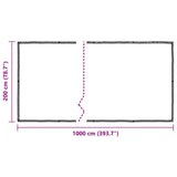 Plant Cover with Eyelets 2x10 m Polyethylene 3308705