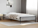 Bed Frame Grey Sonoma 80 x 200 cm Engineered Wood 8009122