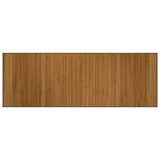 Rug Rectangular Brown70x200 cm Bamboo 376872