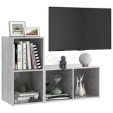 TV Cabinets 2 pcs Concrete Grey 72x35x36.5 cm Engineered Wood 3079947