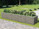 Gabion Raised Bed Galvanised Steel 450x90x100 cm 143552