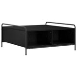 Coffee Table Black Oak 90 x 90 x 41 cm Engineered Wood 8013602