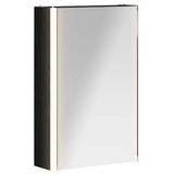 Bathroom Mirror Cabinet Black Oak 33 x 11.5 x 50 cm 889216