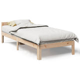 Bed Frame without Mattress 90x200 cm Solid Wood Pine 859232