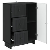 Sideboard with Drawer Black 66 x 34.5 x 90 cm Engineered Wood 893936